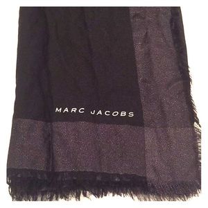 Marc Jacobs Black Wool and Cashmere Scarf!
